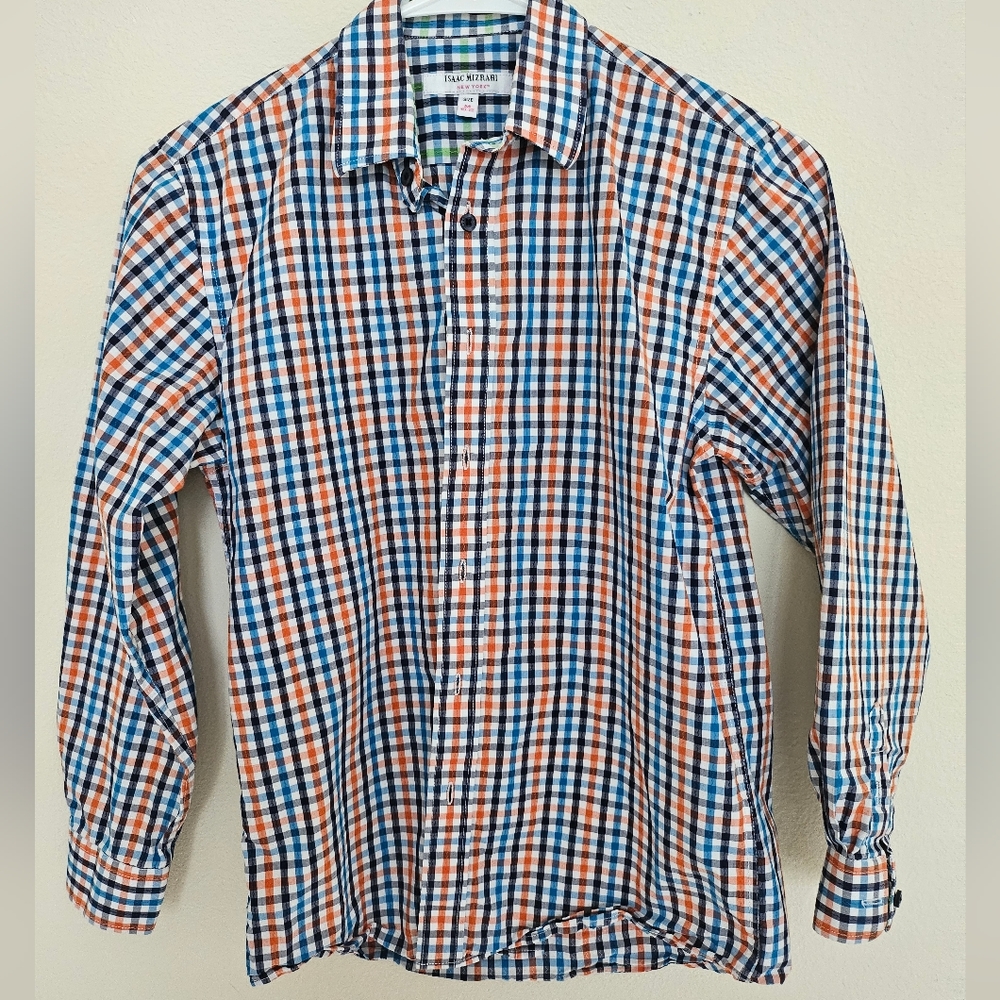 Isaac Mizrahi boys button down Sz M (10/12)